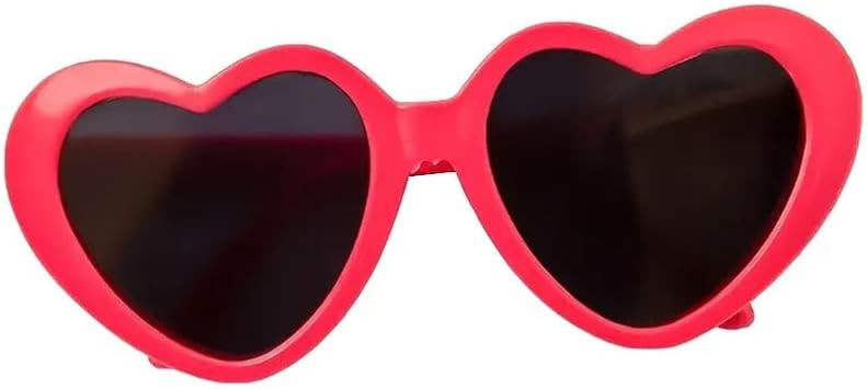 Rose Pet Heart Sunglasses Photos Props Cute Pet Dog Sunglasses Cat Glasses Sun Flower Glasses Pet... | Amazon (US)