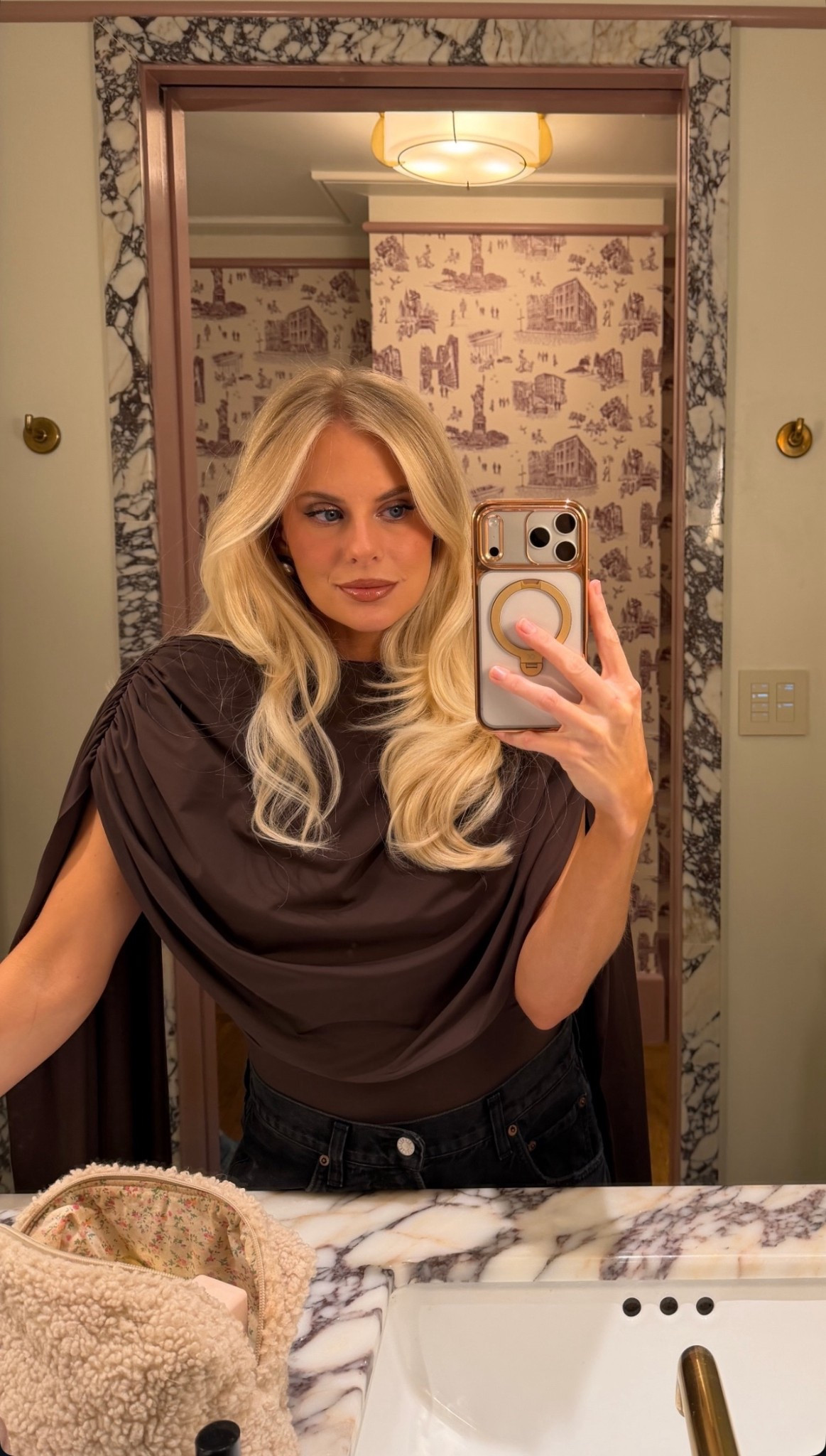 Lip Combo: 
Lipgloss: shake
Lip Liner: wherever walnut

NYC Outfit: bodysuit is o/s (linking similar options too), 26 in jeans, shoes are true to size.
#kathleenpost

Fall fashion, nyc outfit, Friendsgiving, thanksgiving outfit, date night outfit, GNO 

#LTKdayinmylife #LTKBeauty #LTKStyleTip