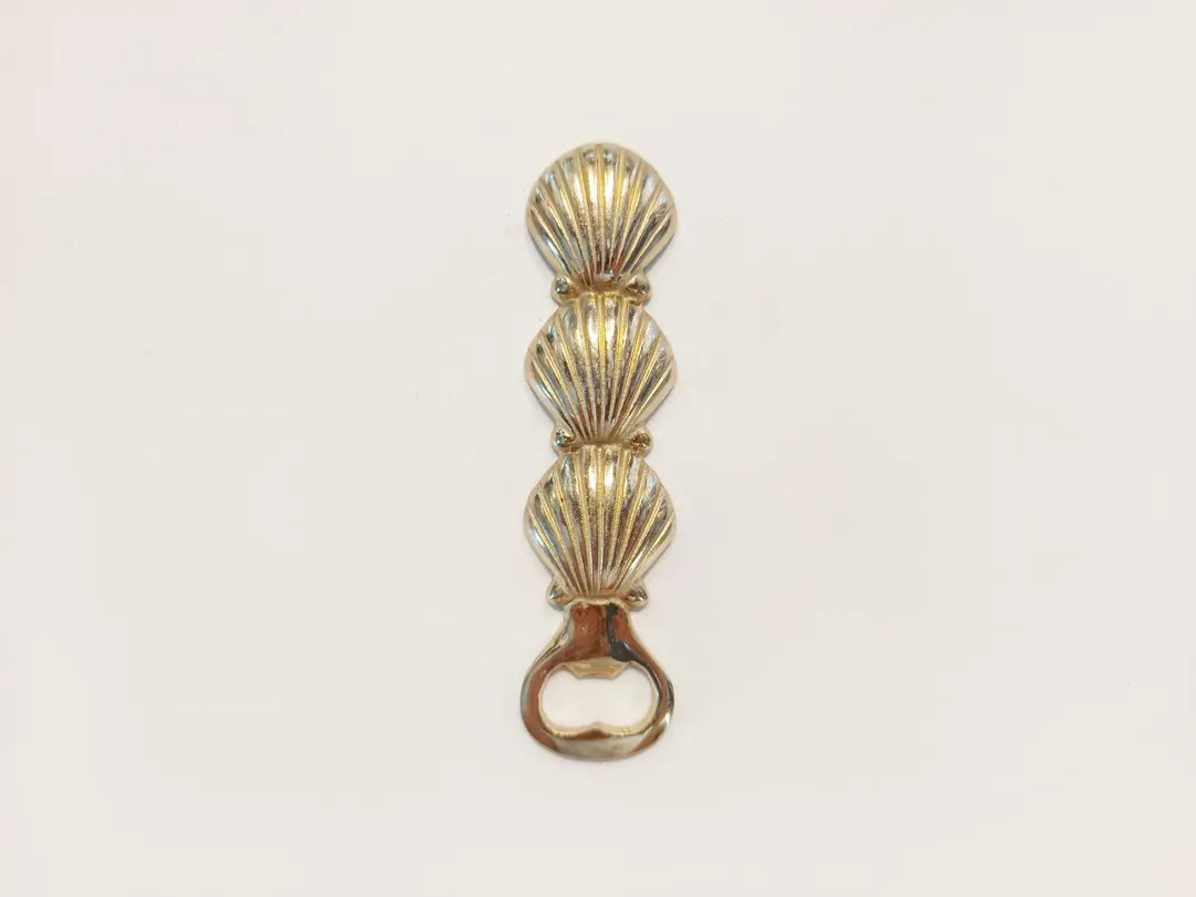 Clam Shell Brass Bottle Opener - Coastal Brass Decor - Etsy | Etsy (US)