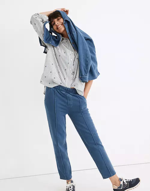 Indigo Terry Tapered Sweatpants | Madewell