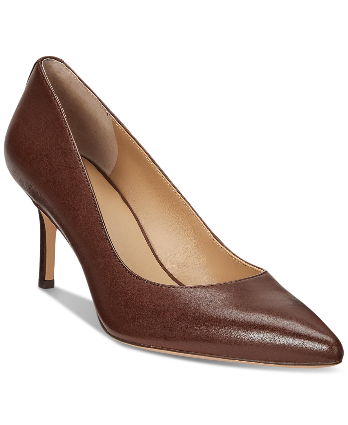 Lauren Ralph Lauren Women's Lanette Pointed Toe Pumps - Dark Mahogany | Macy's