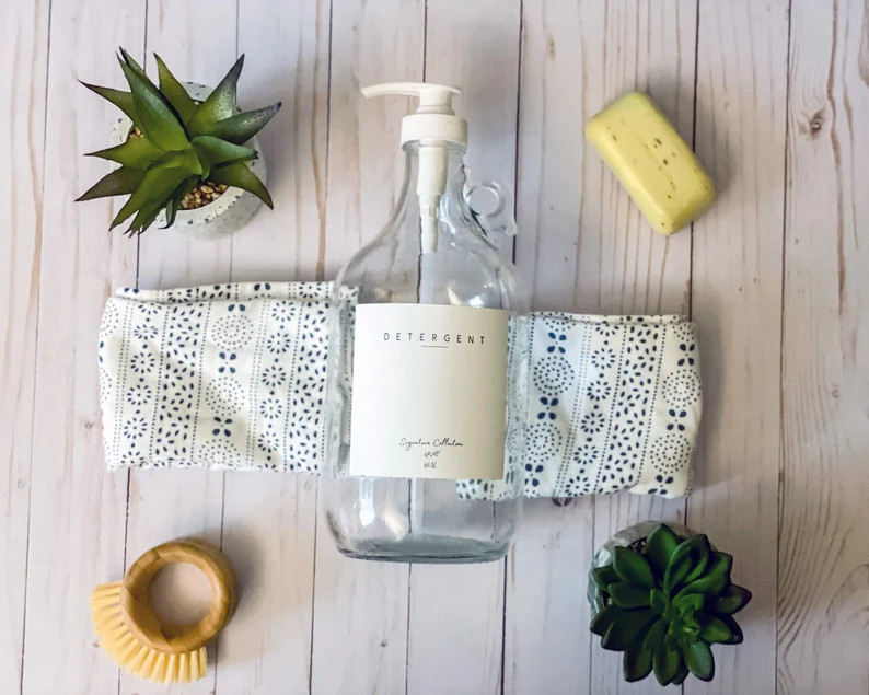 Glass Laundry Bottles  Liquid Laundry Detergent  Softener  | Etsy | Etsy (US)