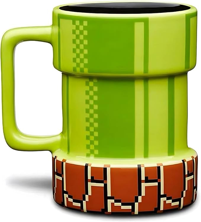 Super Mario Warp Pipe Mug Ceramic Coffee Mug Gift for Gamers, Fathers, Coffee Enthusiasts, for Ca... | Amazon (US)