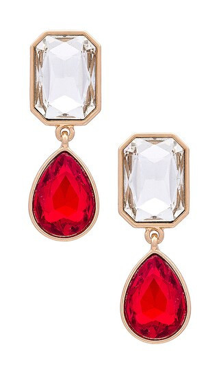Old Glamour Earrings in Red | Revolve Clothing (Global)
