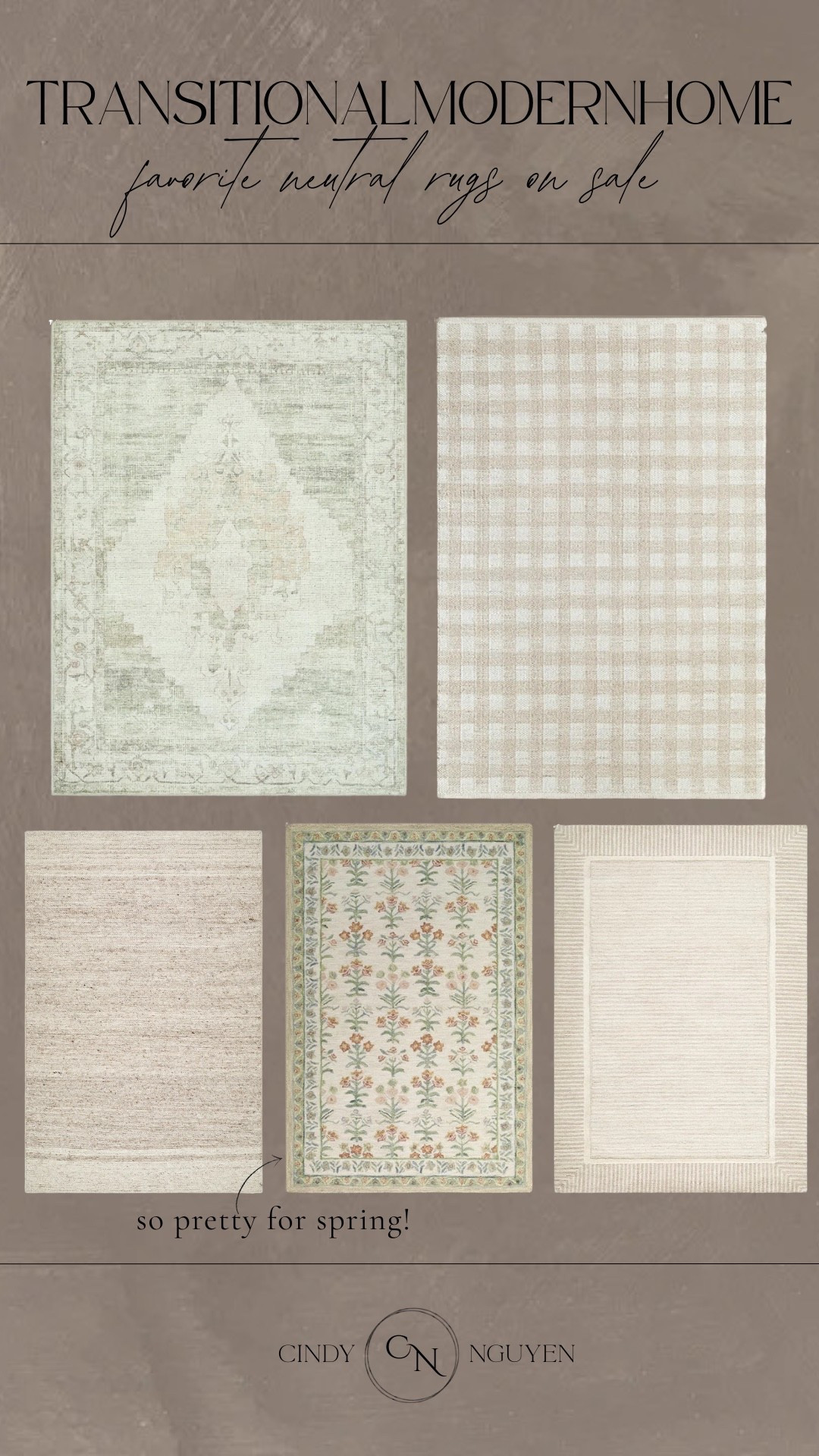 Neutral rugs on sale!! Love the spring inspired rug! These are deals of the day so grab them while it’s discounted! 🙌🏻‼️

#neutralrug #rugs #springrugs

#LTKSaleAlert #LTKHome