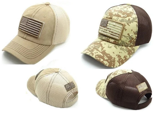 Trucker Soft Mesh US Flag Ball Cap Desert Sand Khaki or Camo | Etsy | Etsy (US)