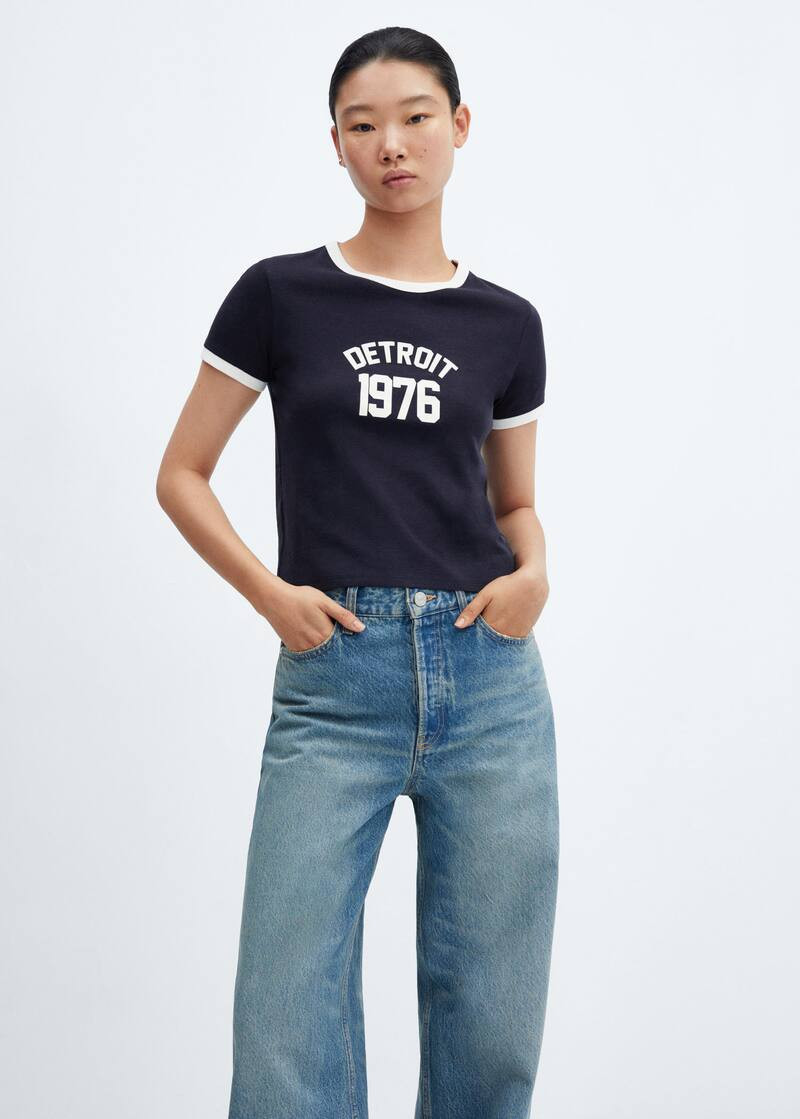 Recherche: T-shirt bleu (53) | Mango France | MANGO (FR)