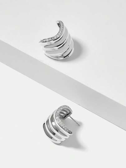 MOTF PREMIUM MULTI-LAYER METAL STUD EARRINGS FOR WOMEN | SHEIN