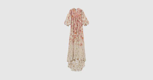 Gucci - Gucci Nojum floral silk fil coupé dress | Gucci (US)