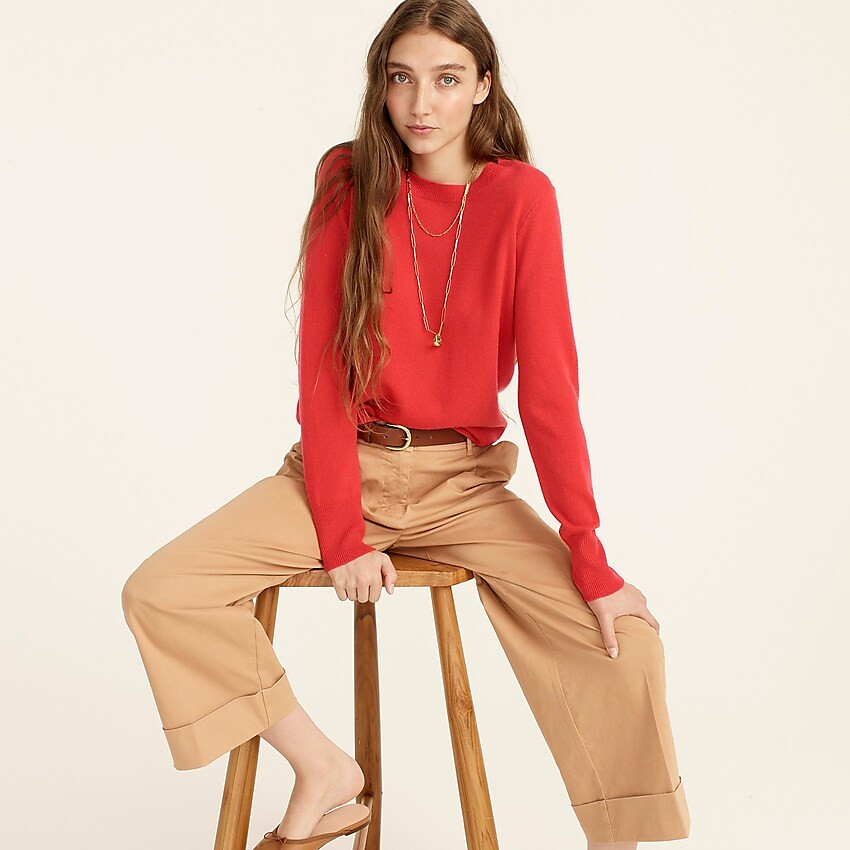Cashmere classic-fit crewneck sweater | J. Crew US