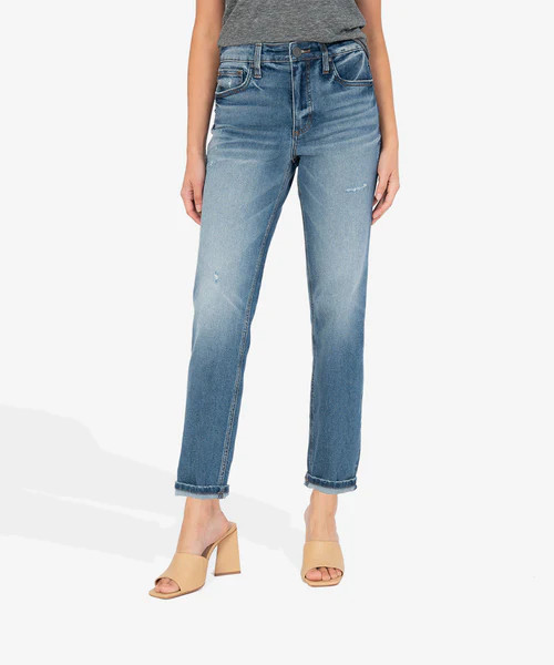 Rachael High Rise Fab Ab Mom Jean (Reprieve Fabric, Plenty Wash) - Kut from the Kloth | Kut From Kloth