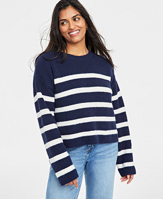 Women's Chunky-Knit Crewneck Sweater, Created for Macy's | Macy's