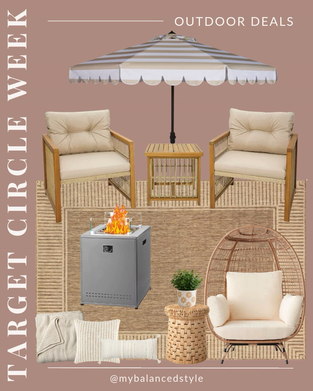 Target circle week outdoor patio deals

Outdoor string lights
Patio conversation sets
Pool lounge chairs
Outdoor throw pillows
Patio umbrellas
Portable fire pits
Outdoor drink coolers
Citronella table torches
Backyard entertaining essentials

#LTKSeasonal #LTKSaleAlert #LTKHome