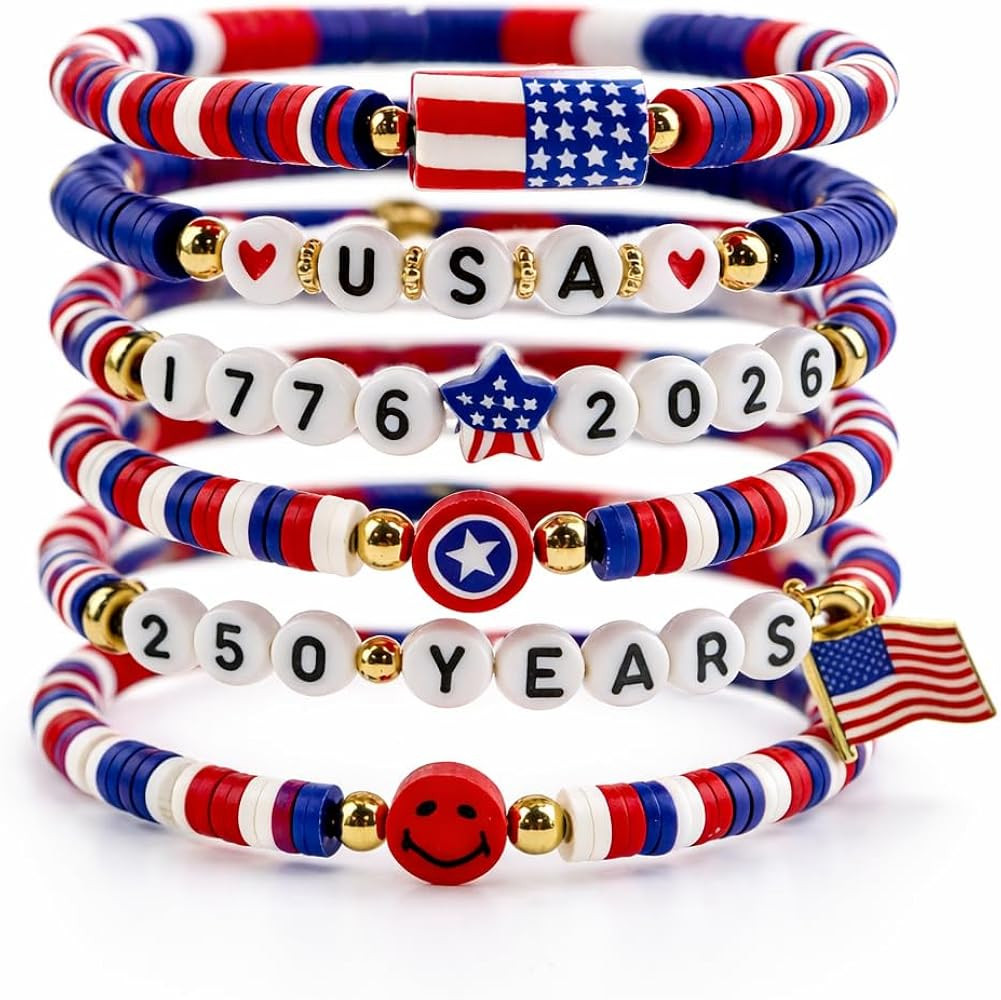 4th of July Outfits for Women - 6 Pack Patriotic \ud835\udc01\ud835\udc2b\ud835\udc1a\ud835\udc1c... | Amazon (US)