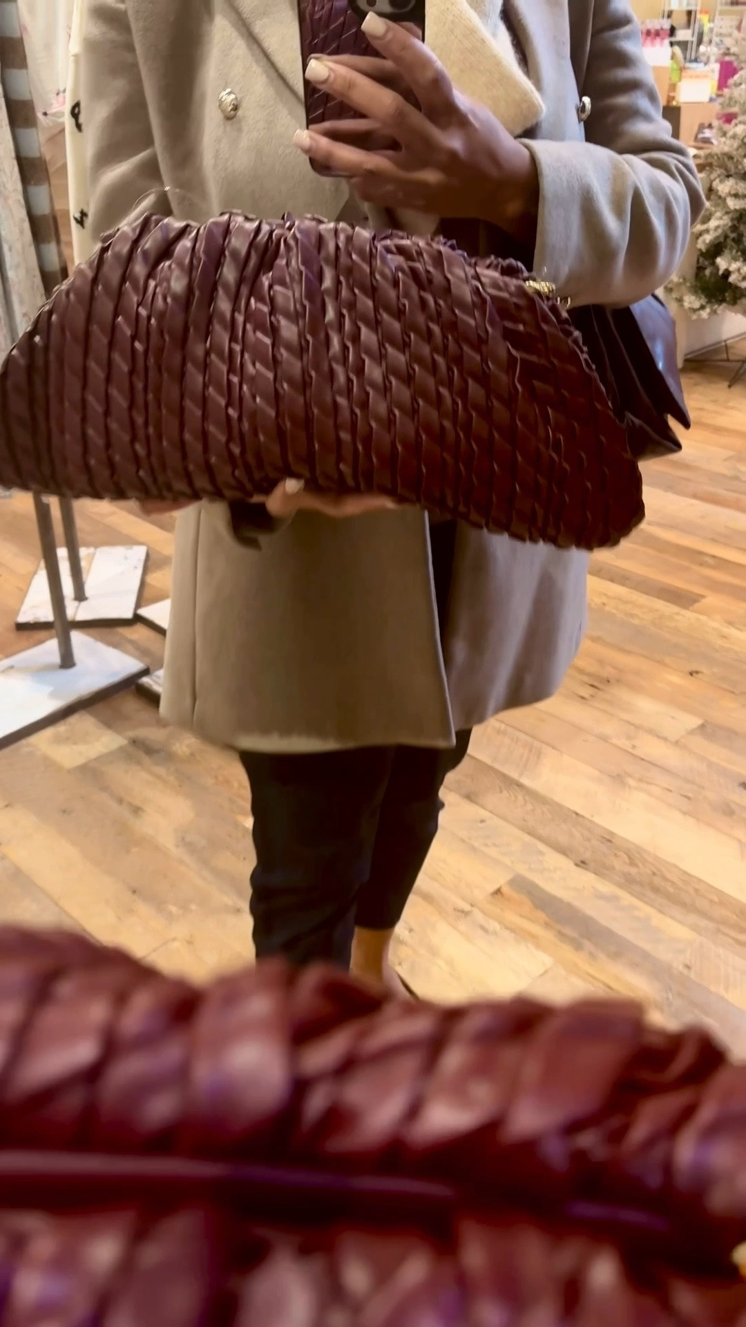 A gorgeous wine colored clutch for a chic and trendy look 

#LTKOver40 #LTKootd