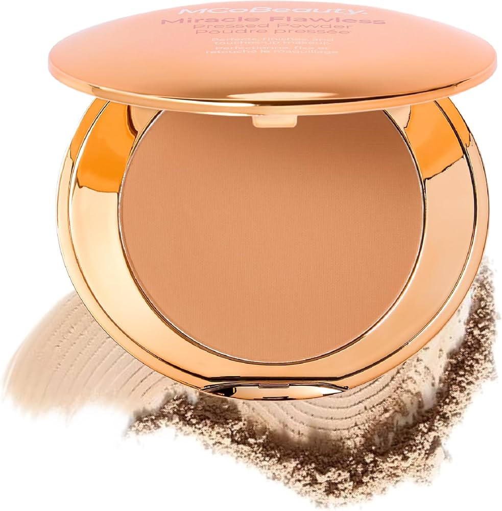 MCoBeauty - Miracle Flawless Pressed Powder - 2 Natural Medium Shade - Compact Setting Powder wit... | Amazon (US)