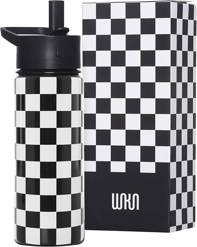 Wildkin Kids 18oz Stainless Steel Water Bottle – BPA-Free, Leakproof, Insulated, Easy-Clean - B... | Amazon (US)
