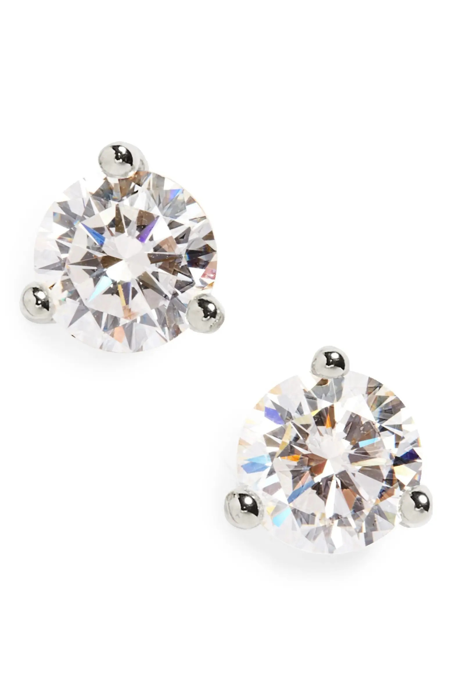 Cubic Zirconia Stud Earrings - 0.50ct. | Nordstrom