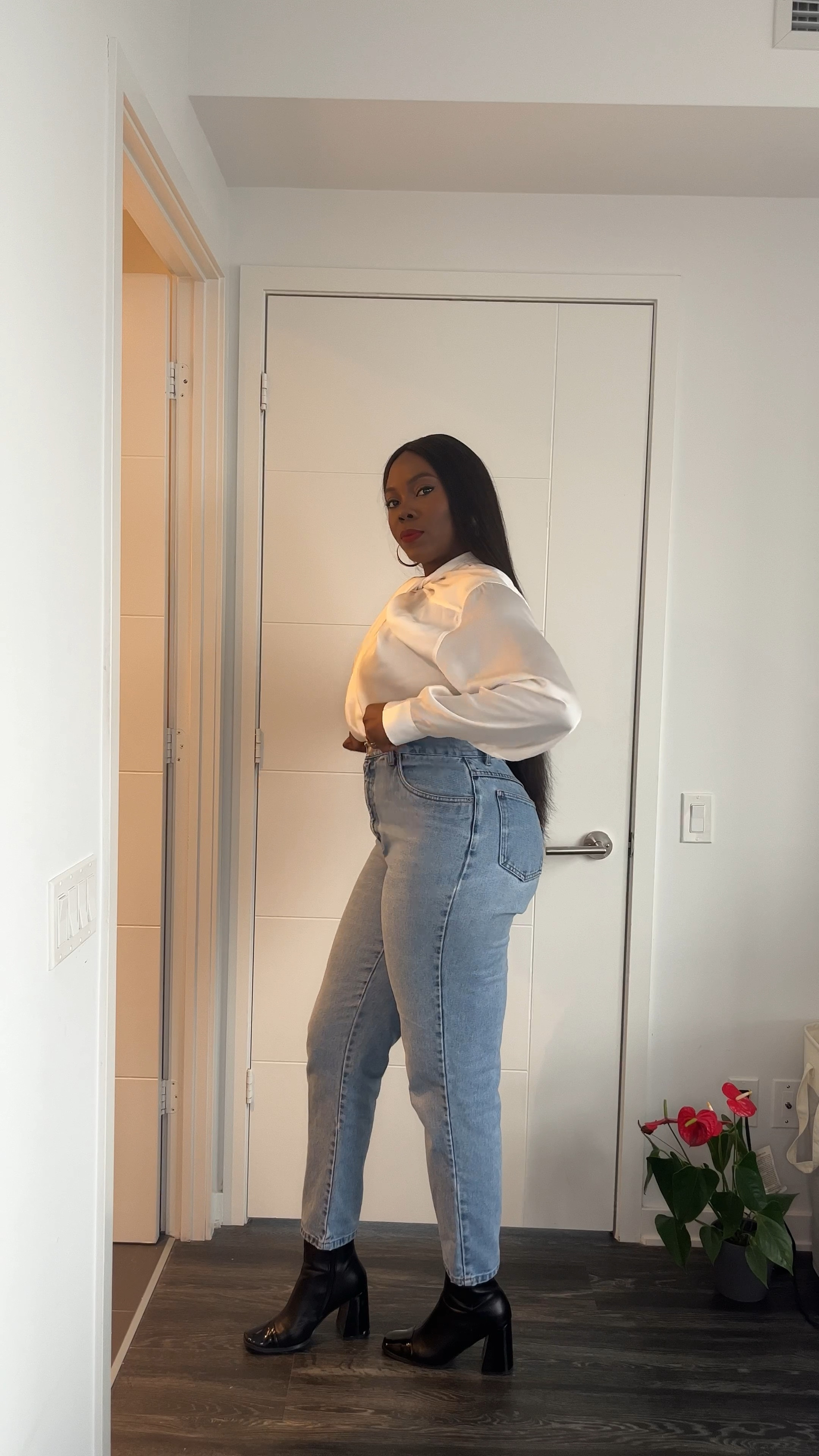 Silk blouse Style hack for you. 

#LTKworkwear #LTKstyletip