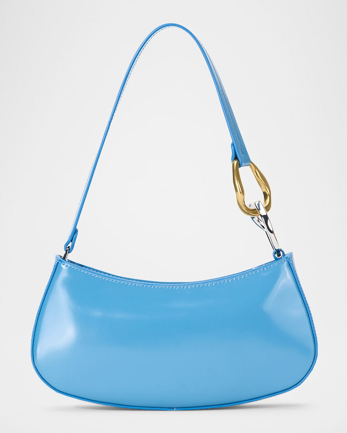 Ollie Chain-Link Leather Shoulder Bag | Neiman Marcus