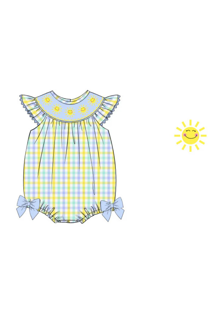 Pre-Order Smocked Sweet Sunshine Bishop Bubble | The Smocked Flamingo