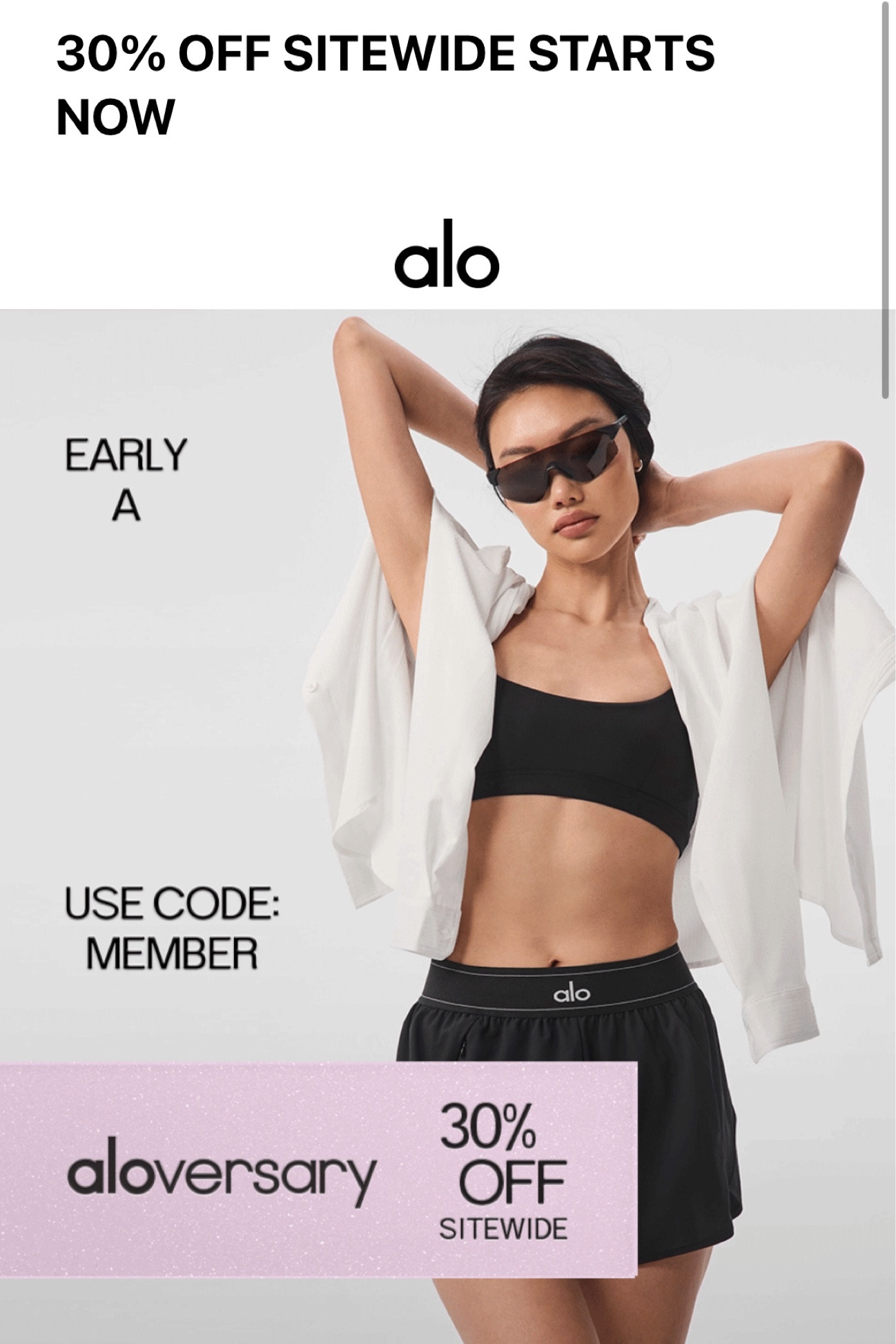 Alo Sale 30% off started!!!!

#LTKfitness #LTKActive #LTKsalealert