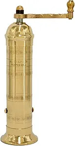 Alexander Home Original Greek Pepper Mill, 8-Inch Brass – European Manual Pepper Grinder Refill... | Amazon (US)