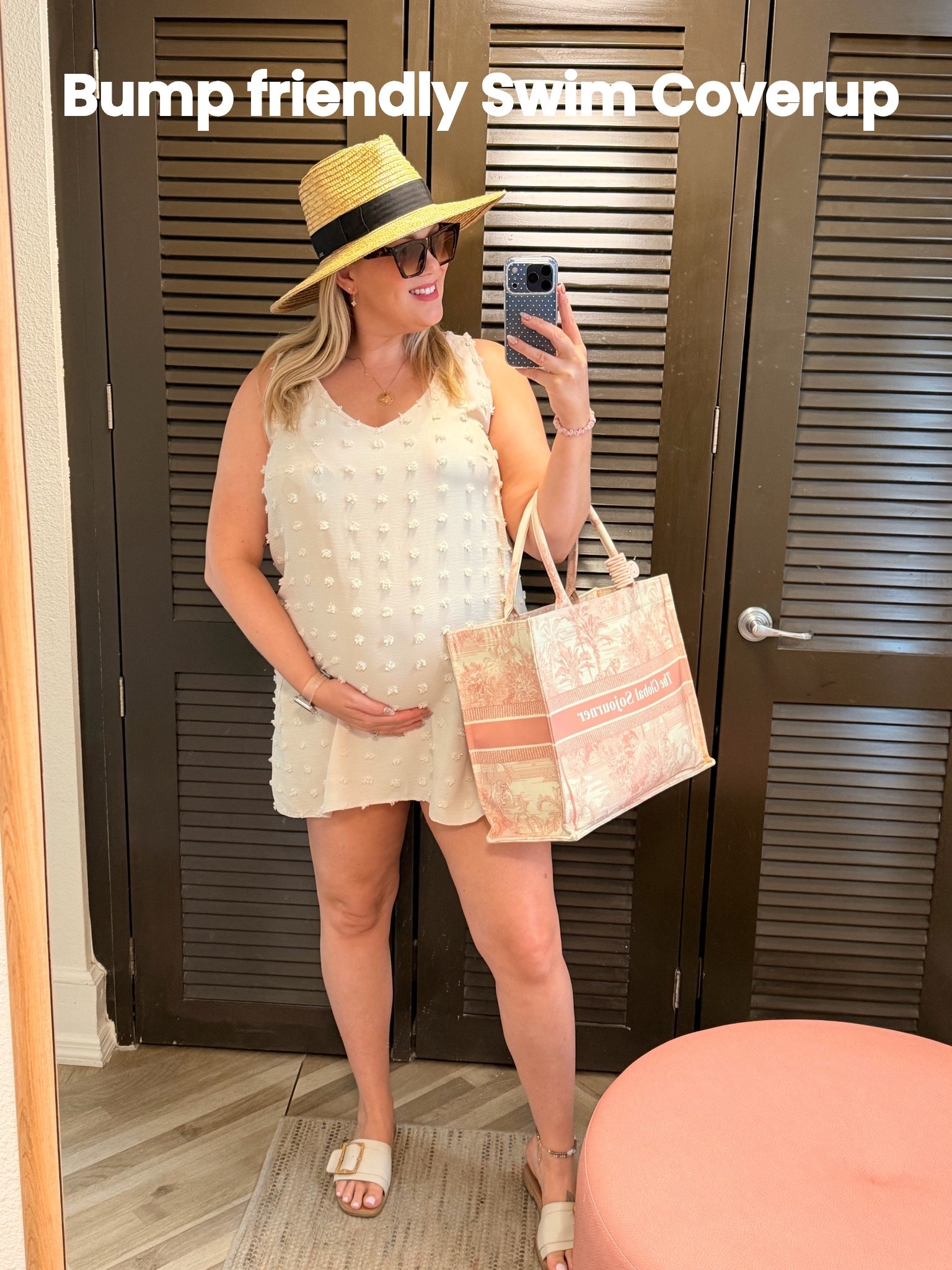 6 months pregnant here and wearing an XL in the coverup. I’m also 5’9 and it’s long enough to cover the bump & the booty!

#LTKMidsize #LTKBump #LTKSwim