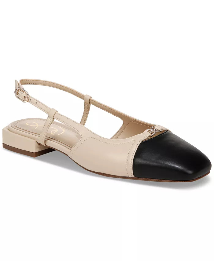Sam Edelman Women's Kara Cap-Toe Slingback Flats - Macy's | Macy's