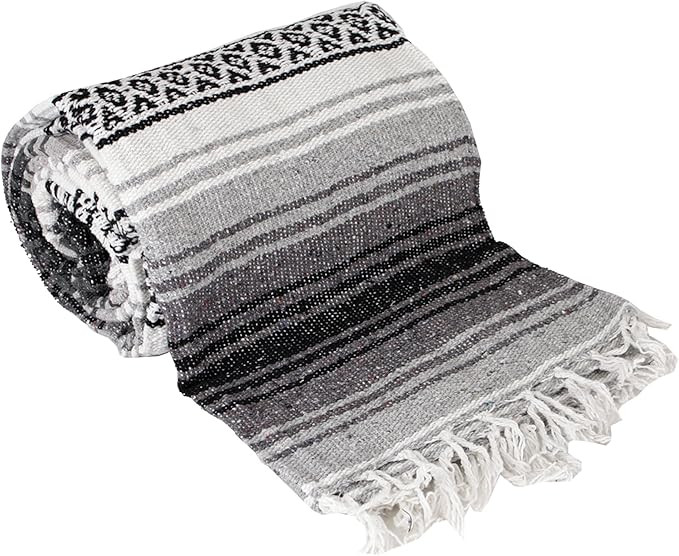 Canyon Creek Authentic Mexican Yoga Falsa Blanket (Grey) | Amazon (US)