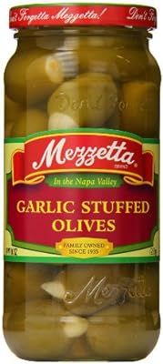 Mezzetta Stuffed Olives, Garlic, 10 Ounce (Pack of 3) | Amazon (US)