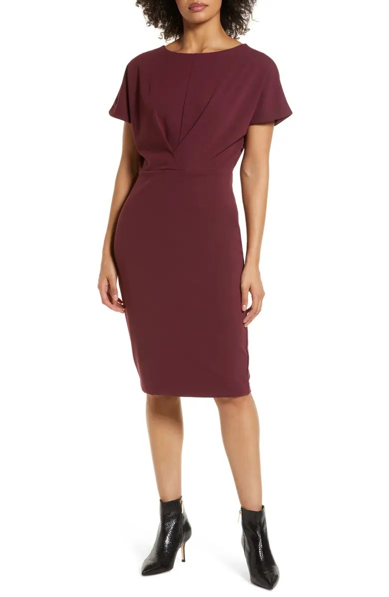 V-Back Cutout Sheath Dress | Nordstrom