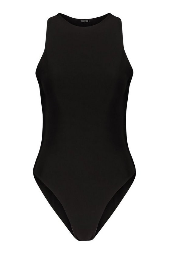 Black Double Layer Bodysuit | Boohoo.com (US & CA)