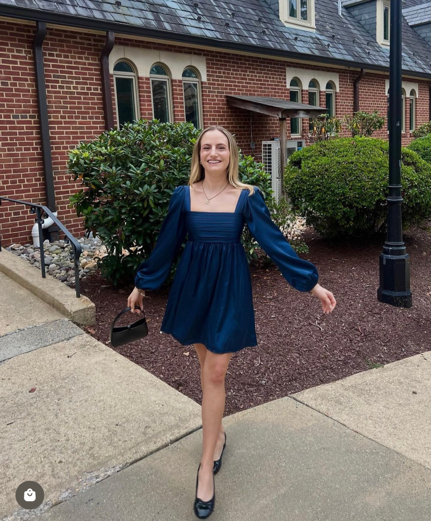 long sleeve dress look 💙

#LTKfindsunder100