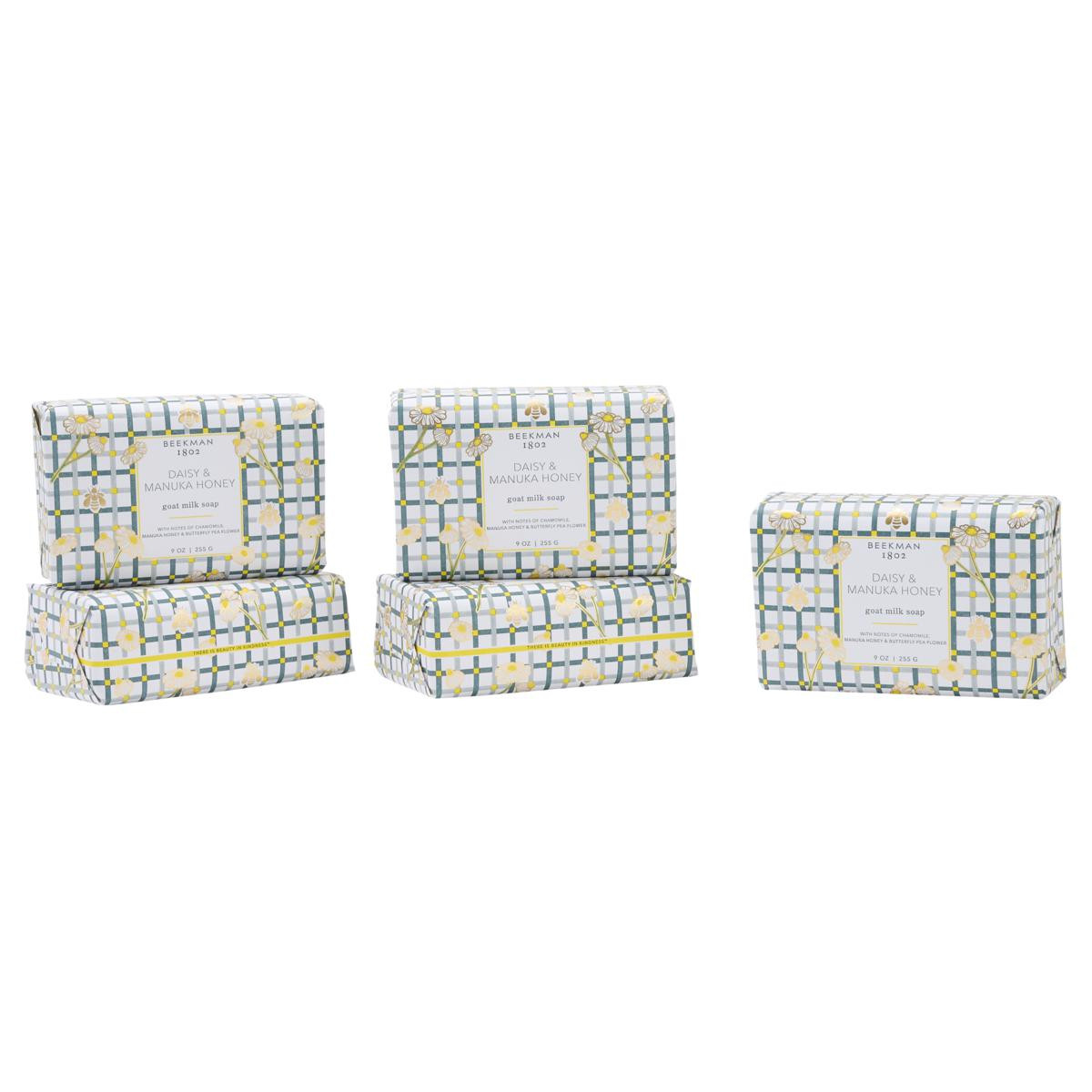 Beekman 1802 Goat Milk Bar Soap 5-piece Set - Daisy & Manuka Honey | HSN