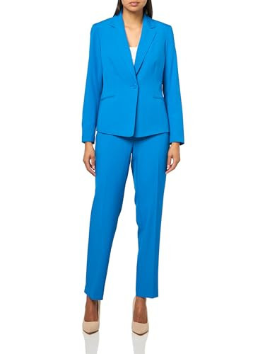Le Suit Women's One Button Blazer & Slim Pant, 2pc Set, Imperial Blue | Amazon (US)