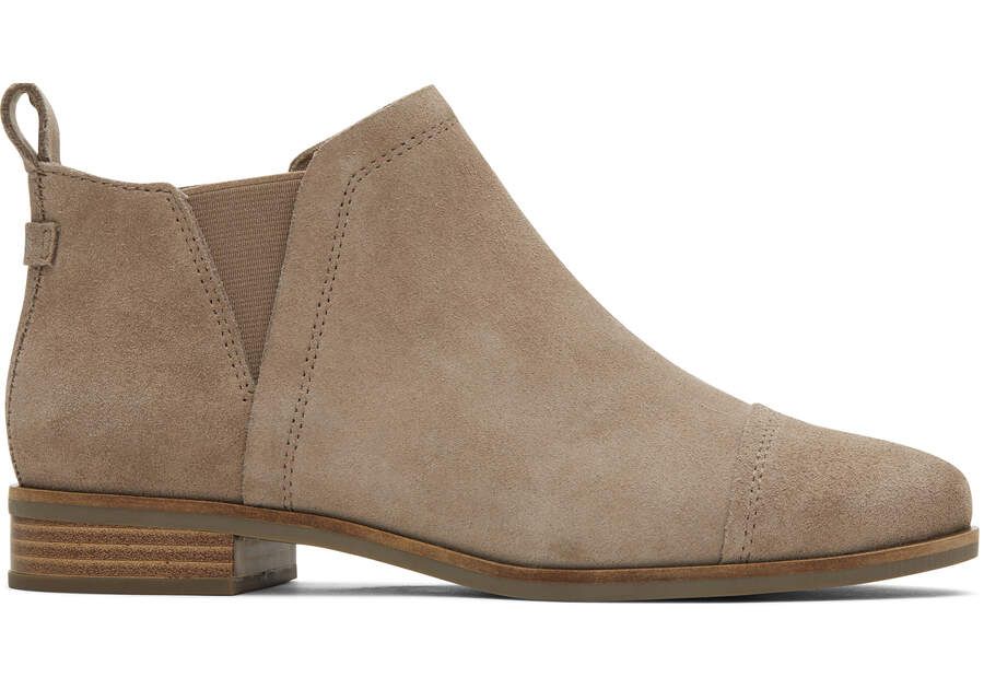 Women's Light Grey Reese Suede Boot | TOMS | TOMS (US)
