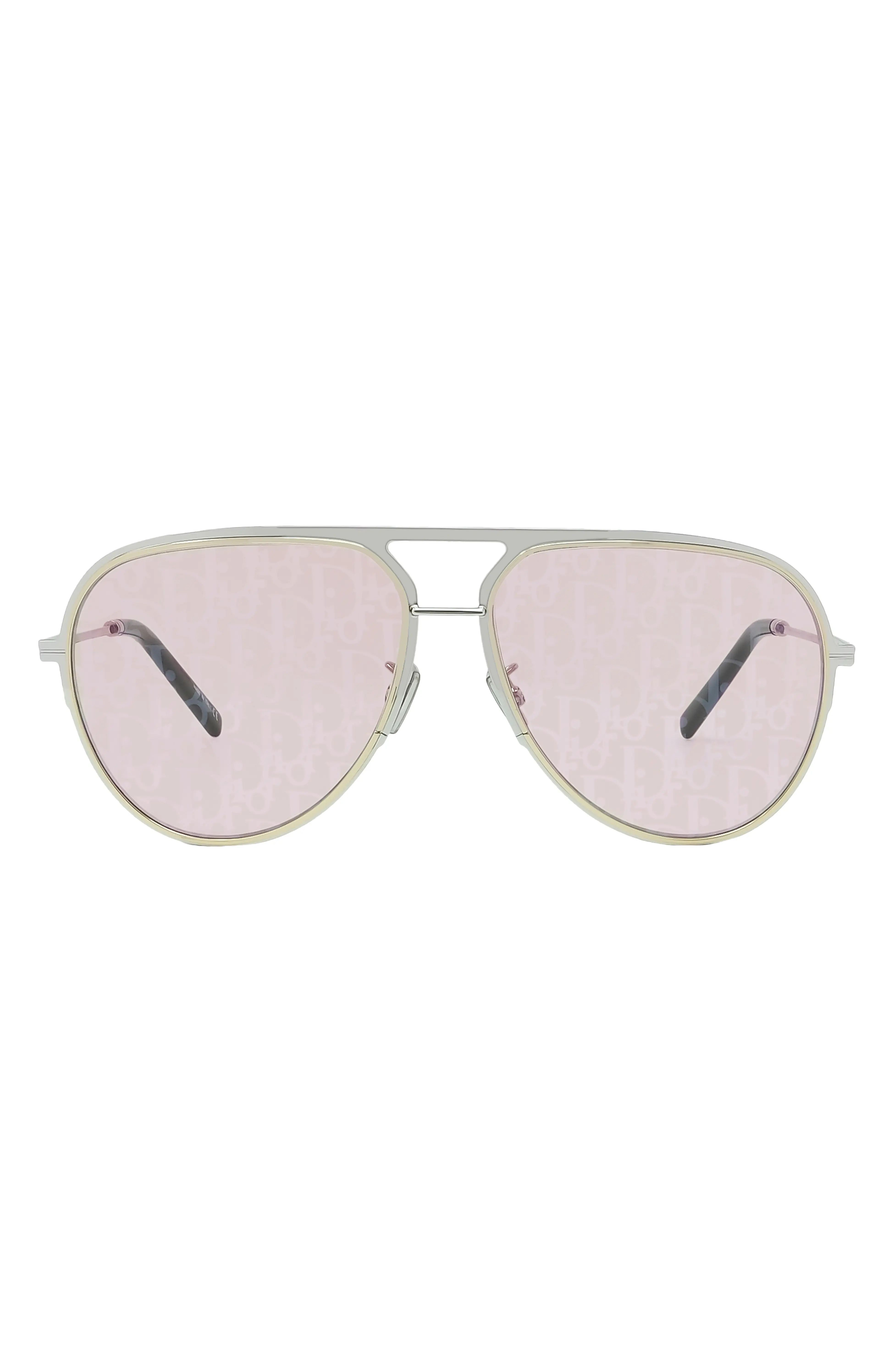 The DiorEssential A2U 60mm Mirrored Pilot Sunglasses | Nordstrom