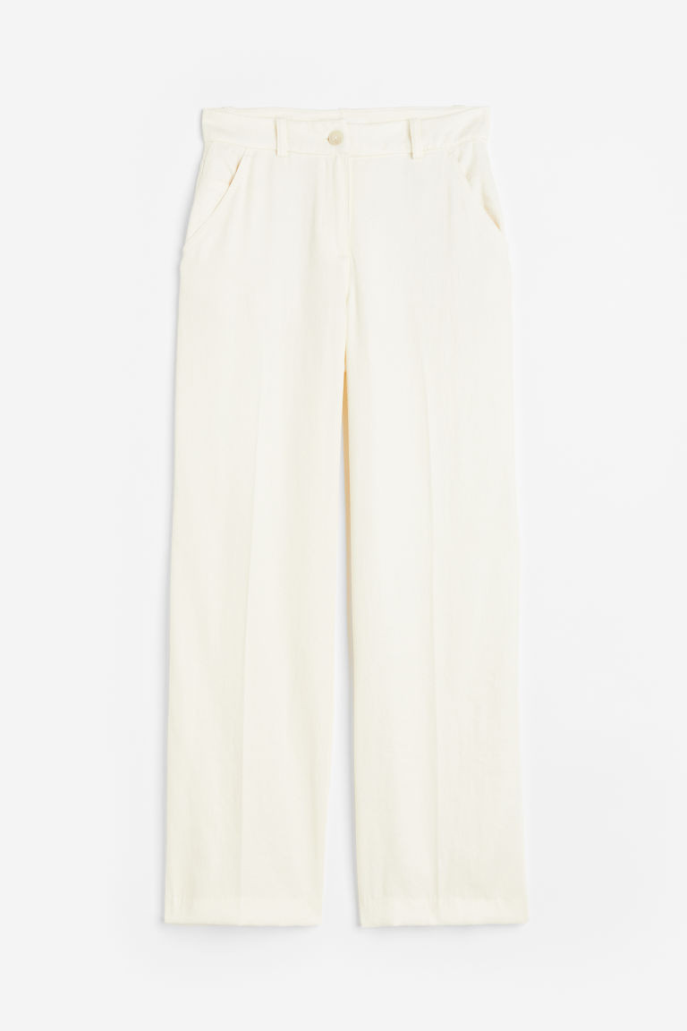 H & M - Straight Pants - White | H&M (US + CA)