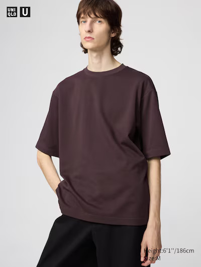 AIRism Cotton Oversized T-Shirt | Half-Sleeve | UNIQLO (US)