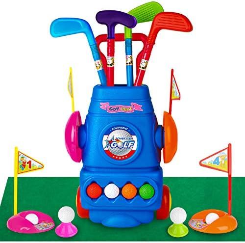 Amazon.com: Meland Kids Golf Club Set - Toddler Golf Ball Game Play Set Sports Toys Gift for Boys... | Amazon (US)