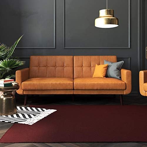 Better Homes & Gardens Nola Sofa Bed (Camel Faux Leather) | Amazon (US)