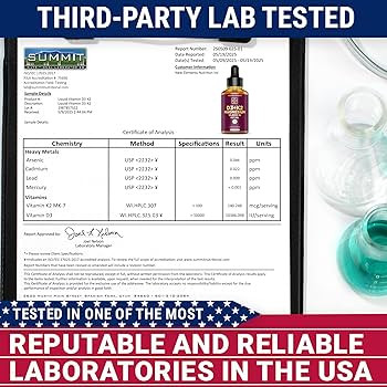 Liquid Vitamin D3 with K2 & Magnesium Glycinate | Vitamin D Drops 10.000 IU | Vitamin K2 200mcg M... | Amazon (US)