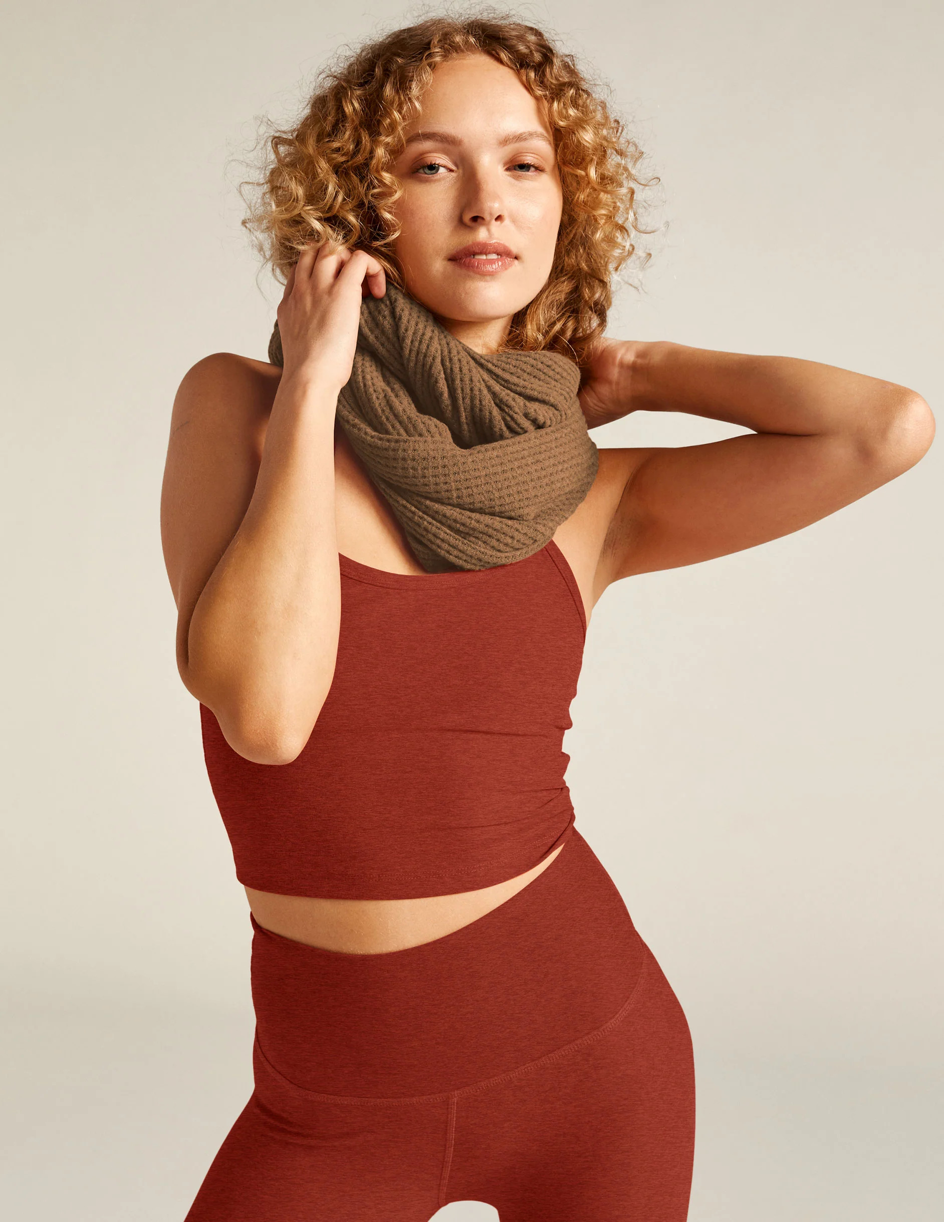 Waffle Knit Infinity Scarf | Beyond Yoga | Beyond Yoga