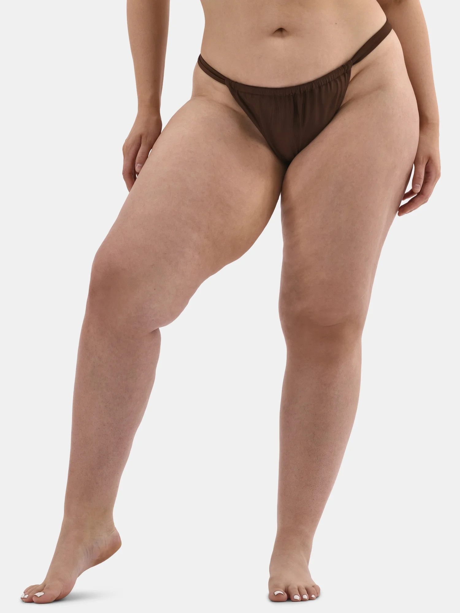 No Boundaries Low Waist High Leg Cheeky Bikini Bottoms, Women's | Walmart (US)