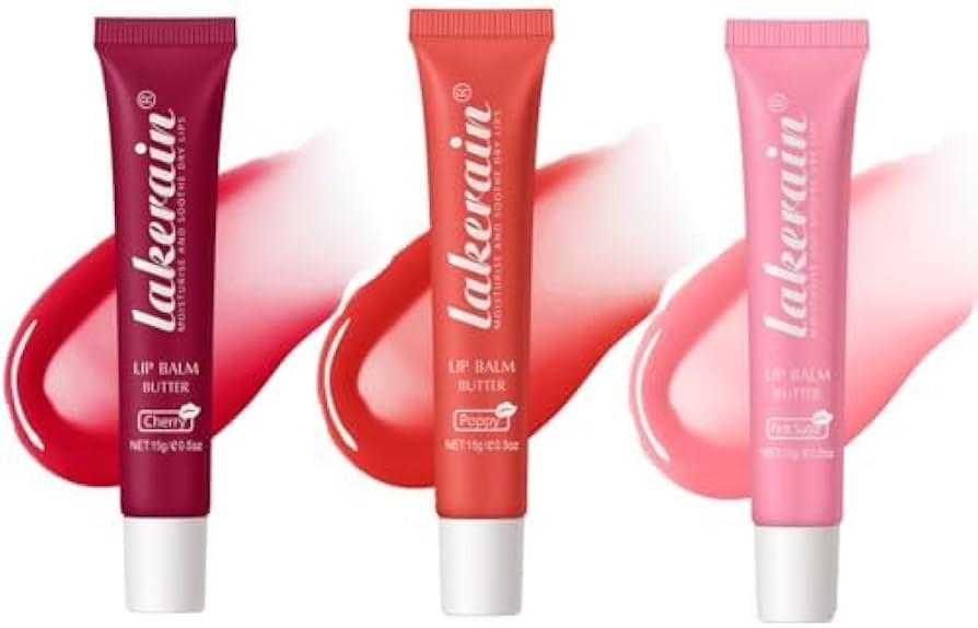 Moisturizing and Nourishing Lip Butter Balm Set,Lip Butter Balm For Dry Craked Lip， Day and Nig... | Amazon (US)