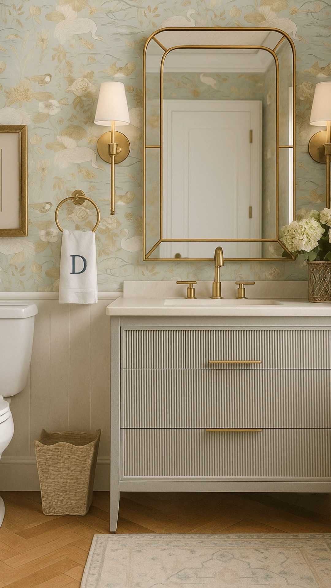 A beautiful powder bathroom design! 

#LTKHome #LTKStyleTip #LTKSaleAlert