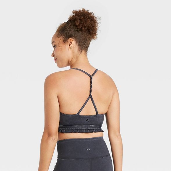 Women's Strappy Back Bra with Ruffle - JoyLab™ | Target