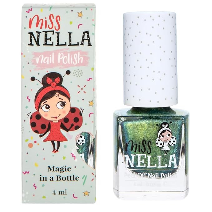 MISS NELLA Alien Poo – Safe Special Green sparkle Nail Polish for Kids, Non-Toxic & Odour Free ... | Amazon (US)