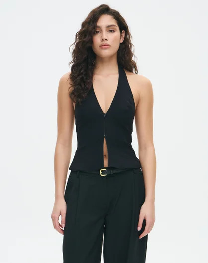 Zip Through Halter Blouse | Glassons (Australia)